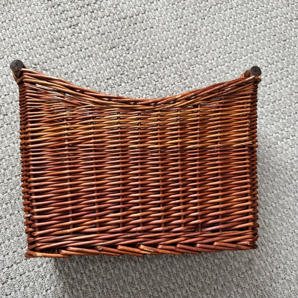 Rustic Brown Wicker Storage Basket - Picture 3 of 9